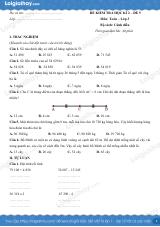 Đề kiểm tra học kì 2 Toán 3 Cánh diều - Đề số 5
